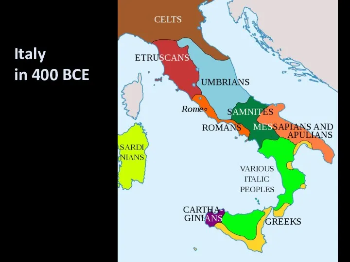 Italy in 400 BCE