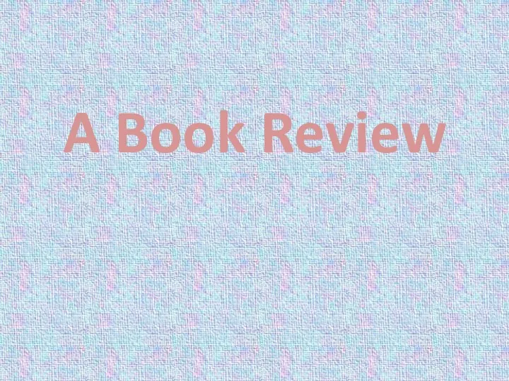 A Book Review