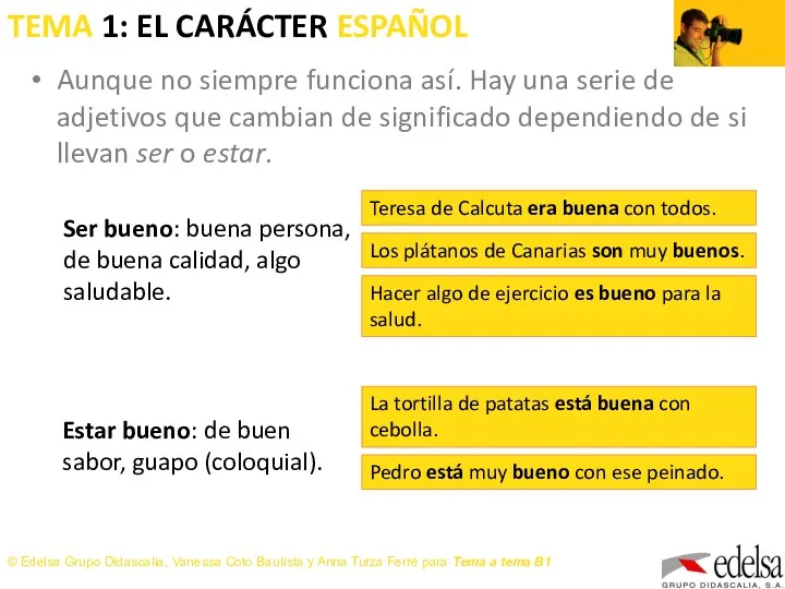 TEMA 1: EL CARÁCTER ESPAÑOL Aunque no siempre funciona así.