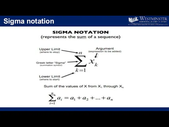 Sigma notation