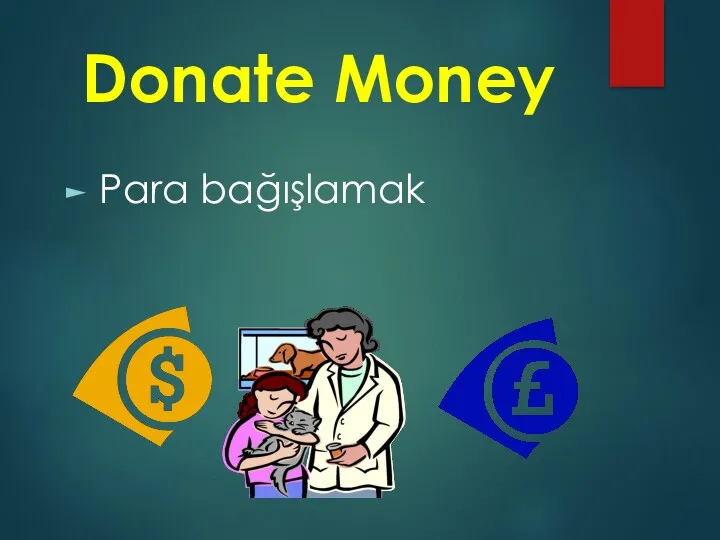 Donate Money Para bağışlamak