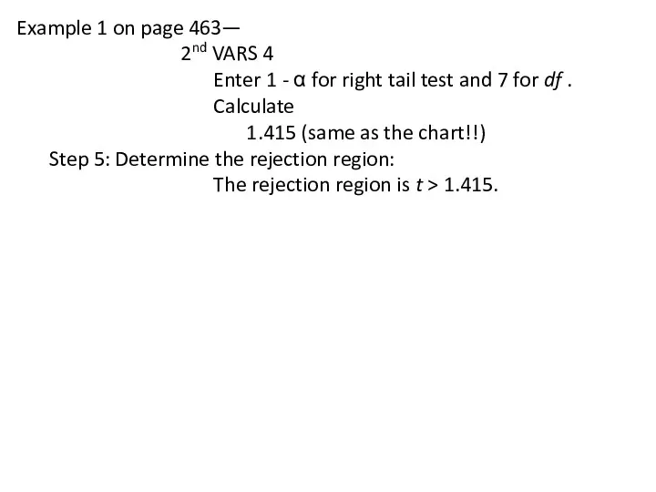 Example 1 on page 463— 2nd VARS 4 Enter 1