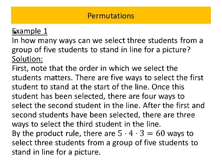 Permutations