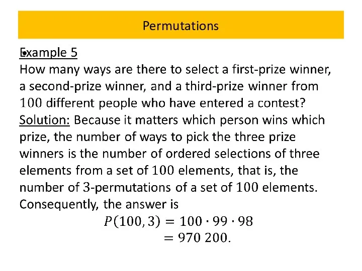 Permutations