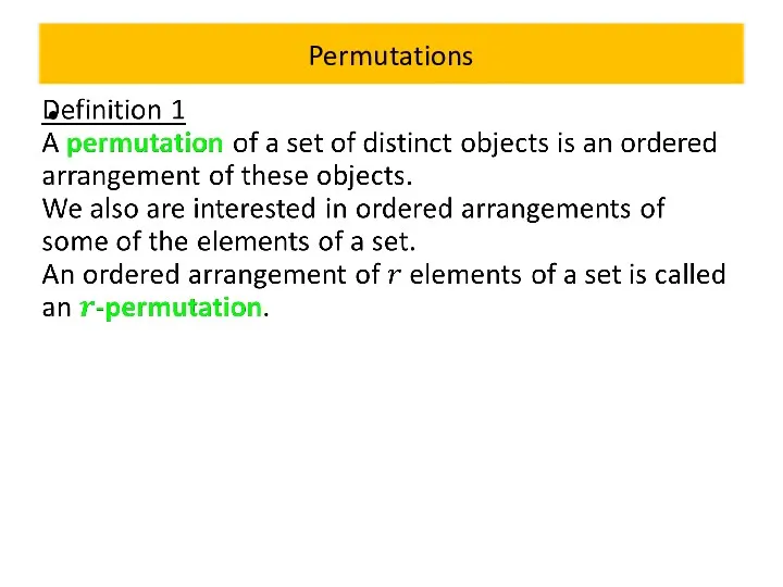 Permutations