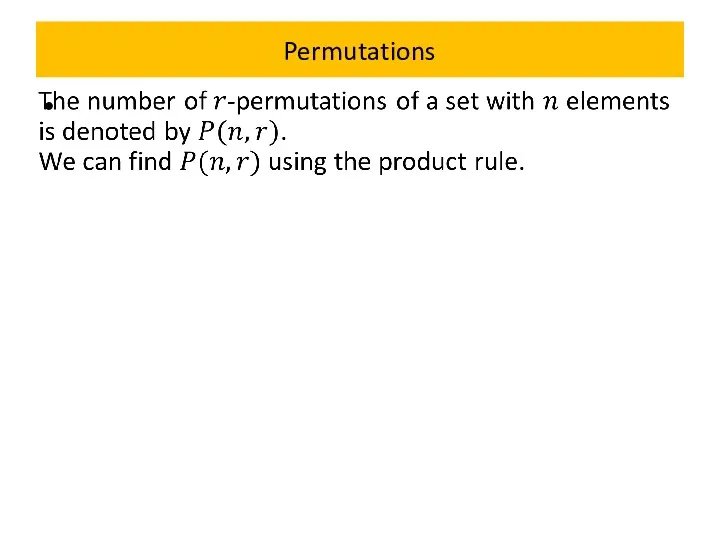 Permutations