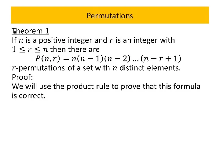 Permutations