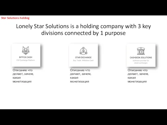 Lonely Star Solutions is a holding company with 3 key
