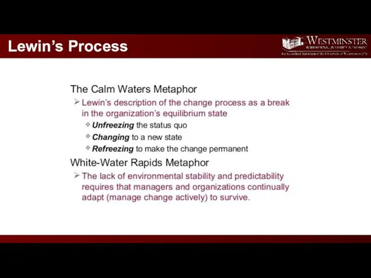 Lewin’s Process