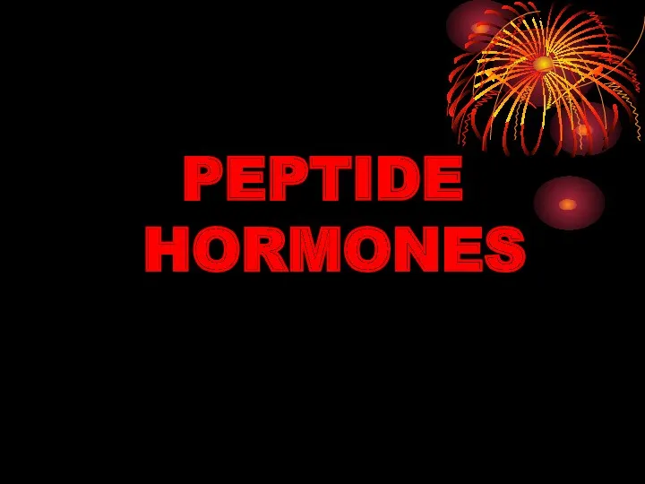 PEPTIDE HORMONES