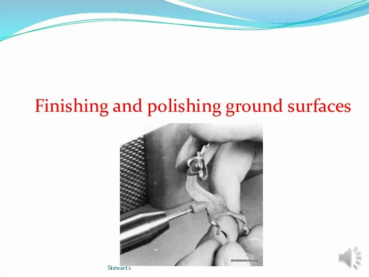 Stewart’s Finishing and polishing ground surfaces