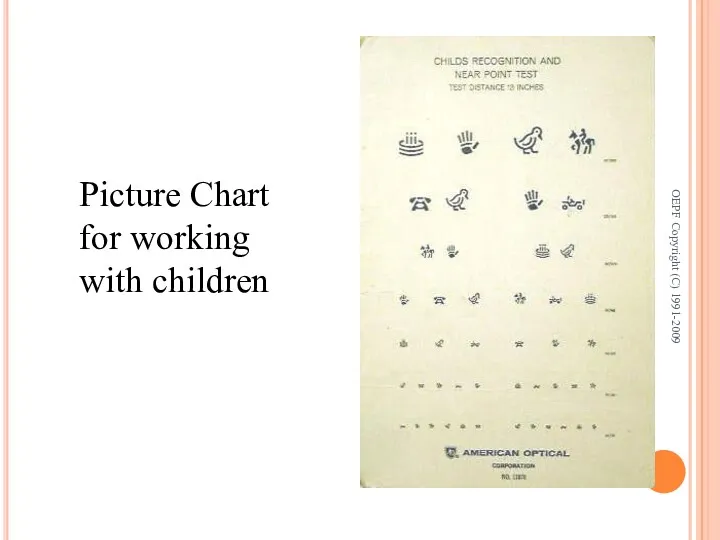 Picture Chart for working with children OEPF Copyright (C) 1991-2009