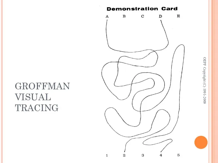 GROFFMAN VISUAL TRACING OEPF Copyright (C) 1991-2009