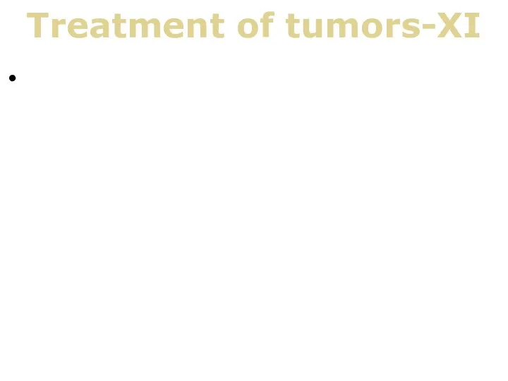 Treatment of tumors-XI Radical operations in cancer of any location
