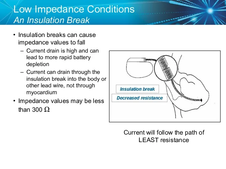 Low Impedance Conditions An Insulation Break Insulation breaks can cause