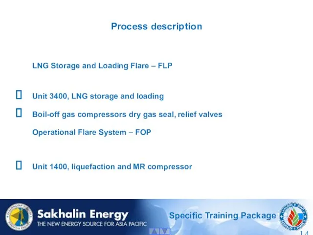 LNG Storage and Loading Flare – FLP Unit 3400, LNG storage and loading