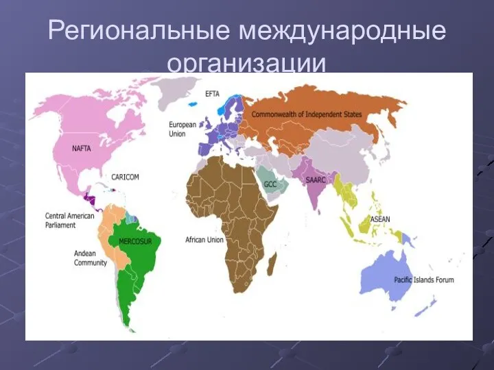 Региональные международные организации