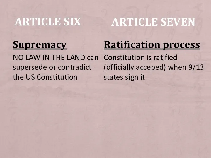 Supremacy NO LAW IN THE LAND can supersede or contradict