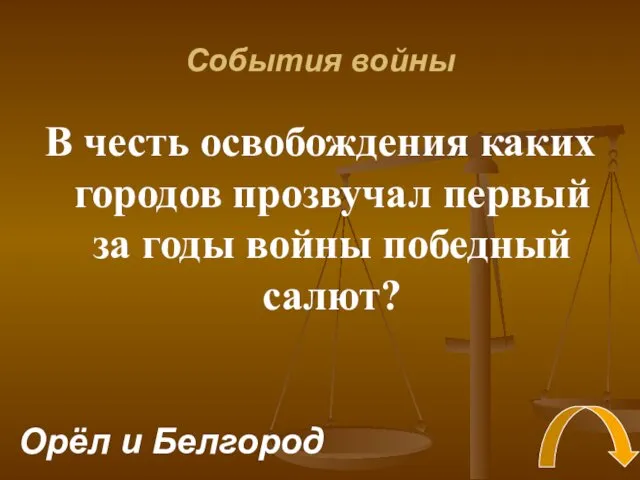 События войны В честь освобождения каких городов прозвучал первый за