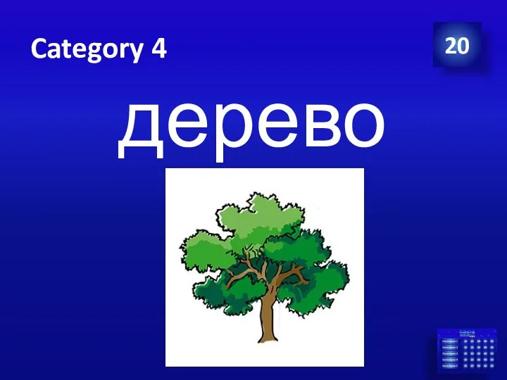 Category 4 дерево 20