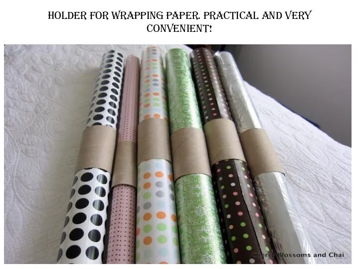 Holder for wrapping paper. Practical and very convenient!