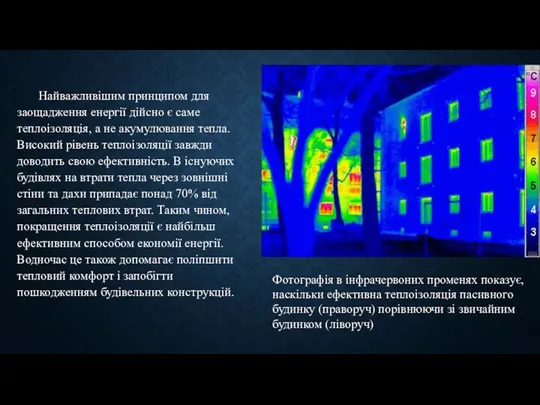 Найважливішим принципом для заощадження енергії дійсно є саме теплоізоляція, а