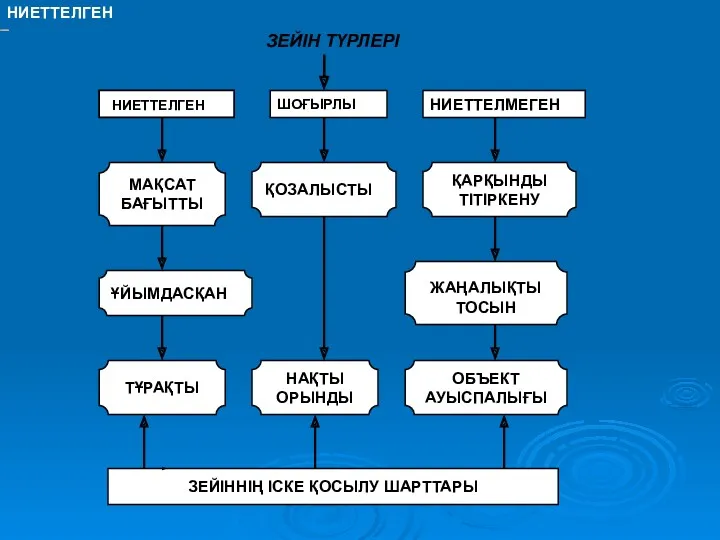 НИЕТТЕЛГЕН ЗЕЙІН ТҮРЛЕРІ НИЕТТЕЛГЕН