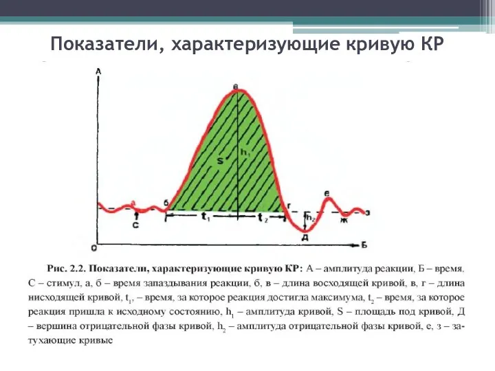 Показатели, характеризующие кривую КР