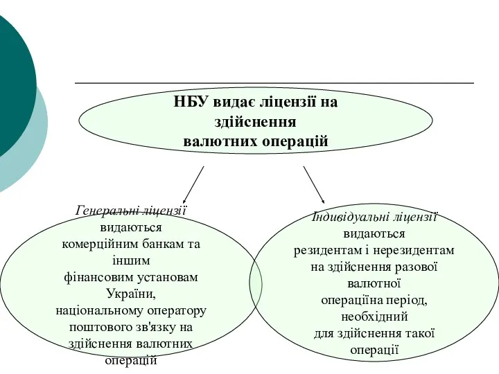 НБУ видає ліцензії на здійснення валютних операцій Генеральні ліцензії видаються