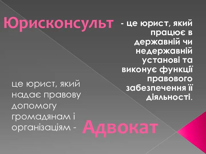 Юрисконсульт - це юрист, який працює в державній чи недержавній