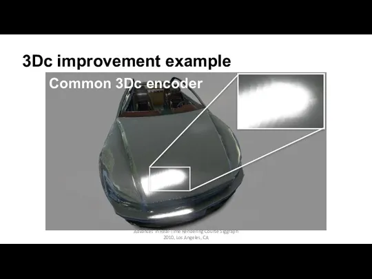 3Dc improvement example Common 3Dc encoder Advances in Real-Time Rendering Course Siggraph 2010, Los Angeles, CA