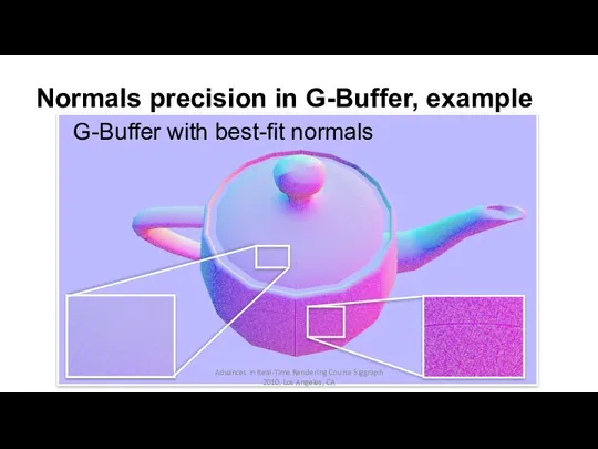 Normals precision in G-Buffer, example G-Buffer with best-fit normals Advances