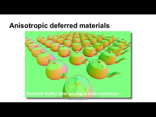 Anisotropic deferred materials Advances in Real-Time Rendering Course Siggraph 2010,