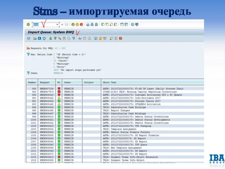 Stms – импортируемая очередь