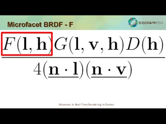 Microfacet BRDF - F