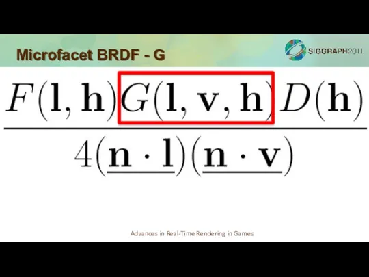 Microfacet BRDF - G