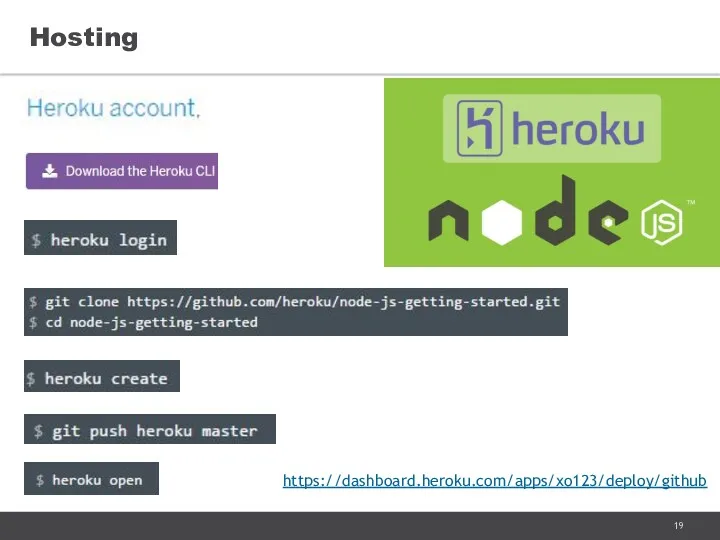 Hosting https://dashboard.heroku.com/apps/xo123/deploy/github