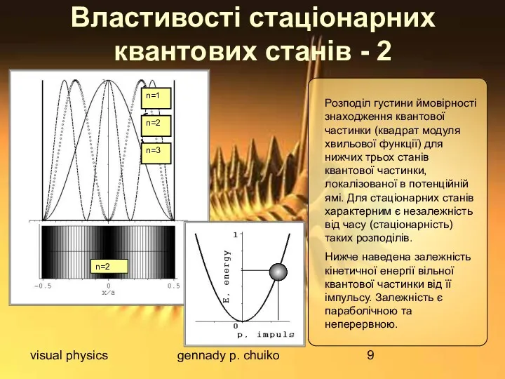 visual physics gennady p. chuiko Властивості стаціонарних квантових станів -