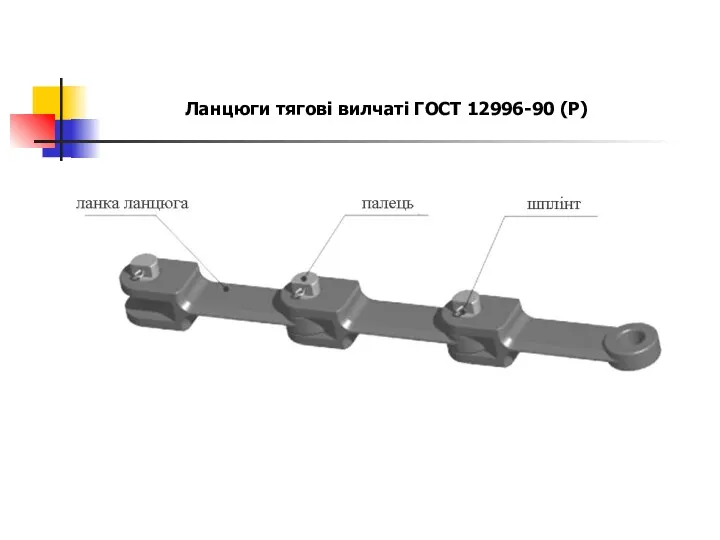 Ланцюги тягові вилчаті ГОСТ 12996-90 (Р)