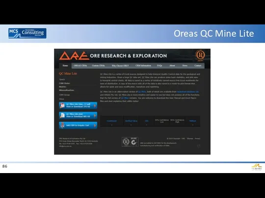 Oreas QC Mine Lite