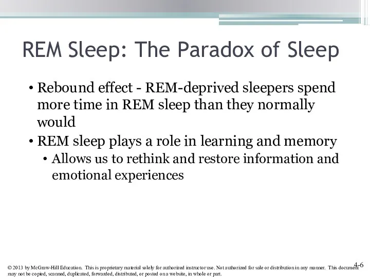 REM Sleep: The Paradox of Sleep Rebound effect - REM-deprived