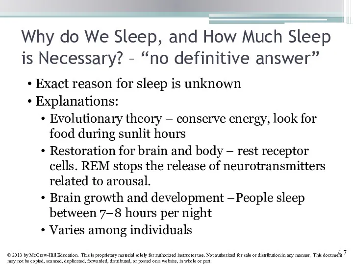 Why do We Sleep, and How Much Sleep is Necessary?