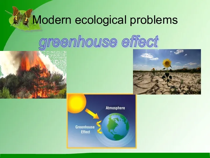 Modern ecological problems greenhouse effect