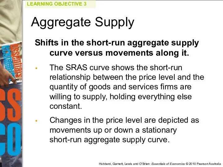 Shifts in the short-run aggregate supply curve versus movements along