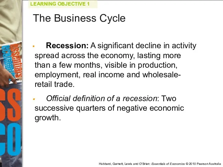 Recession: A significant decline in activity spread across the economy,