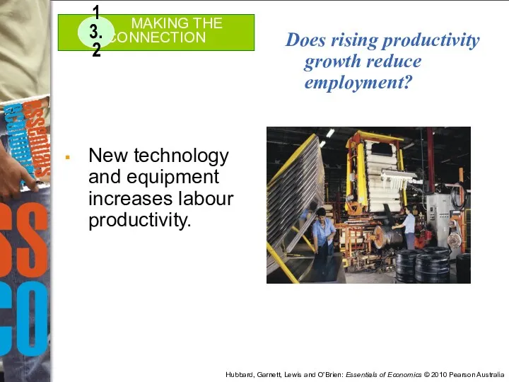 Does rising productivity growth reduce employment? New technology and equipment