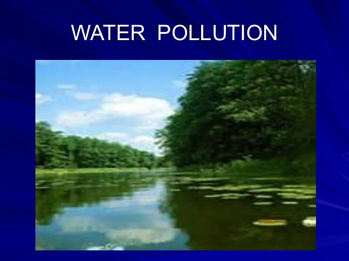 WATER POLLUTION