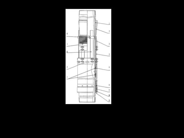 ХВОСТОВИКИ Клиновая подвеска гидравлического действия: 1 – корпус подвески; 2 – неподвижные клинья;
