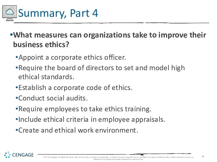 What measures can organizations take to improve their business ethics?