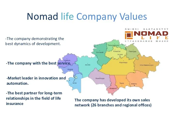Nomad life Company Values -The company demonstrating the best dynamics